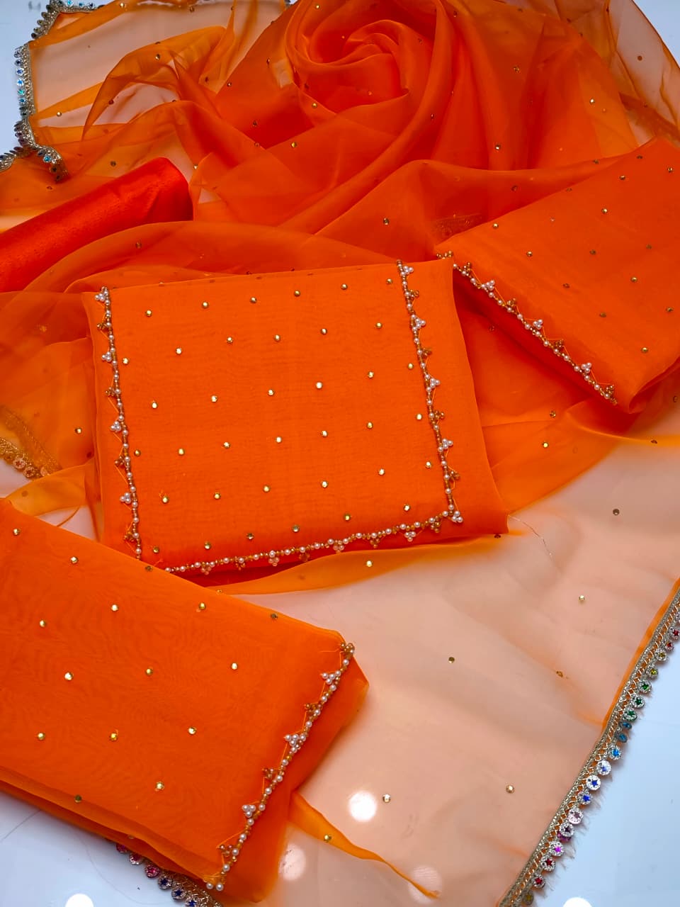 *Dur e Fishan 3pc dress