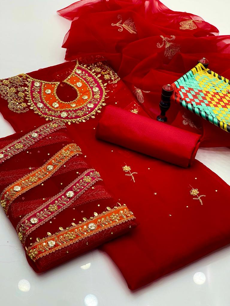 Hand Made Aari zari beeds work 3pc Dress 👗